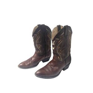 Calexico Tu Estilo Vaquero Brown Leather Mens Cowboy Boots Size 10?